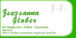 zsuzsanna glober business card